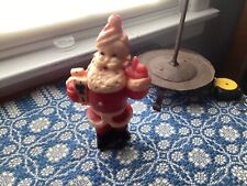 Vtg Gurley Santa Candle Figural Wax Christmas Retro Holiday large 7” picture