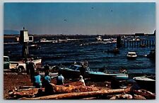 Vintage Postcard WA Fort Canby State Park Boat Launch Columbia River -3086 picture
