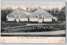 Altoona Pennsylvania PA Postcard Floral Design Lakemont Park Scene c1910 Antique picture