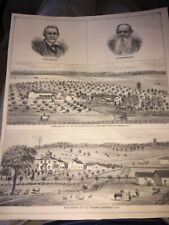 1881 RESIDENCES FROM HARMONY & PANAMA,NY ALONG WITH 2 PORTRAITS,HISTORICAL ATLAS picture
