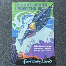 20,000 Leagues Under the Sea Authentic Disney Poster 12x18 WDW Fantasyland picture