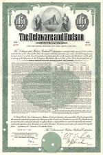 Delaware and Hudson Railroad Co. - 1963 dated $1,000 Railway Mortgage Bond - Rai picture