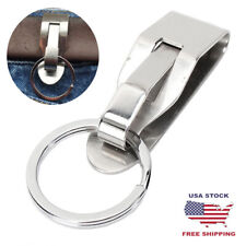 Detachable Quickdraw Keychain Steel Belt Clip Key Ring Holder Snap Quick Release picture