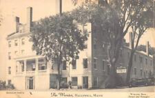 Hallowell, ME Maine  THE WORSTER  Tourist Hotel  ROADSIDE  1946 B&W Postcard picture
