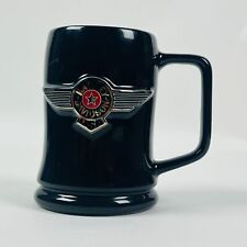 Vintage  2001 Harley Davidson Mug 3D Wings Black Blue & Silver 16oz Coffee Cup picture