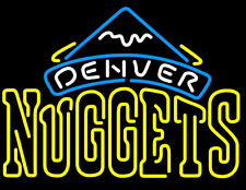 Denver Nuggets Neon Light Sign 24x20 Lamp Poster Real Glass Beer Bar Wall Decor picture
