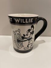 Disney Mickey Mouse Steamboat Willie Ceramic Mug 4.5” Kcare Vintage picture