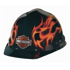 Harley Davidson Sperian Safety Hard Hat Adjustable Construction Flames HD10 2011 picture