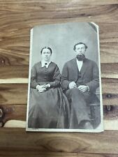 CDV Intense Couple  Civil War Era Antique Photo Carte De Visite picture