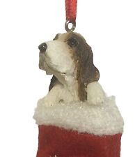 Basset Hound Christmas Ornament Basset Hound In Stocking With Tags picture