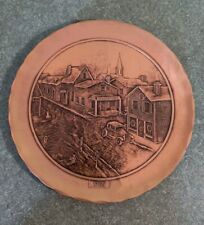 Wendell August Forge 1980 Bronze Christmas Plate Reg. No. 592  picture