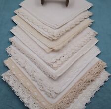 Set of 2 Surprise Bundle Vintage French Napkin Doily Linen Lace Table Decor picture