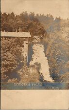 RPPC Scudder's Falls Trenton New York waterfall trees postcard picture