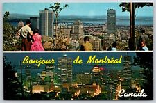 Postcard Canada de Montreal View of Mount Royal Lookout Buildings picture
