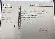 Puerto Rico, 1868, Padron De Esclavo., Arecivo, Niño 9 meses (blanco-pelo lacio) picture
