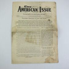 The American Issue Prohibition Newspaper Columbus Ohio Antique 1906 RARE picture