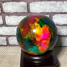 Taiwan seven-color natural jade original stone spherical office decoration 1850g picture