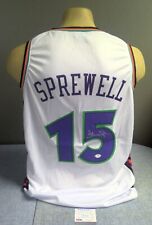 Latrell Sprewell All Star Signed Custom NBA Basketball Jersey Size XL PSA/DNA picture