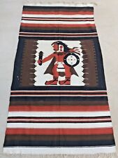 Vintage Native American - Incan Aztec Navajo Warrior Blanket - Mexico Mexican  picture