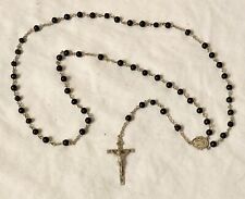 Vintage: Rosary Beads STERLING Silver * Jesus Cross / Crucifix picture