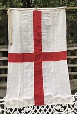 Royal Navy Admirals Flag of St George 4ft 6in x 3ft Rope & Brass Clips MoD Stamp picture