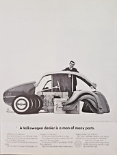 1962 VW Volkswagen Automobile Car Dealer Is Man Of Many Parts Print Ad picture