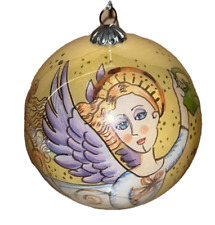 Garden Angel 2006 by Pier 1  Painted Li Bien Glass Ornament Artisan Crafted picture