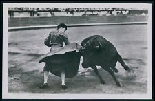 photo postcard lot set of 10 Bullfight medieval bull torture original 1940s-1950 picture