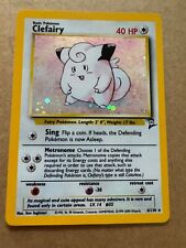 NEAR MINT CLEFAIRY  (6/130) Holo Rare Unlimited BASE SET 2 Set Pokemon Card picture