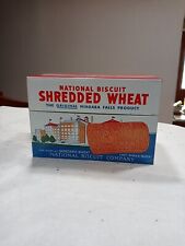 Vintage 1973 Nabisco Shredded Wheat Recipe Box with Original Recipe Cards G1 picture