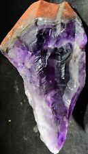 HUGE 15CM HIGH HEMATIZED AMETHYST RED-TOP AURALITE, ONTARIO, CANADA #20|659G picture