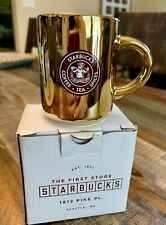 Starbucks Ceramic Demi High Shine Gold Cup picture