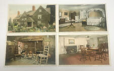 Lot Of 4 Salem Massachusetts House of the Seven Gables Postcards picture