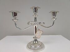 THE BEAUMONT 3 CANDELABRA ENGLAND  TARNISH RESISTANT SILVER PLATED TABLEWARE  picture