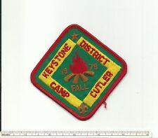 BQ SCOUT BSA 1978 OTETIANA COUNCIL CAMP CUTLER FALL PATCH MERGED NEW YORK BADGE picture