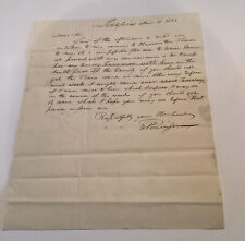 1833 Handwritten Letter Ellihu Harrison David W Catlin Litchfield Ct picture