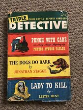 PULP:  TRIPLE DETECTIVE FALL 1947-LESTER DENT STORY-HARD BOILED PULP VG B40 picture