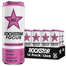 Rockstar Focus Zero Sugar Energy Drink, Mixed Berry Flavor, Lion’s Mane picture