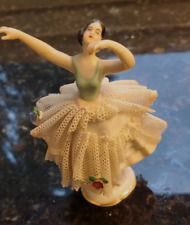 Frankenthal Porcelain Dresden Lace Ballerina Figurine picture