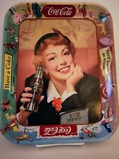 VTG/Antique 1950’s Coca Cola Tin metal Tray Thirst Knows No Season Have A Coke picture