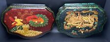 Lot of 2 Vintage Russian Lacquer Boxes picture