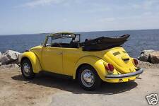 1971 Volkswagen Beetle Convertible, VW Cabriolet, YELLOW, Refrigerator Magnet picture