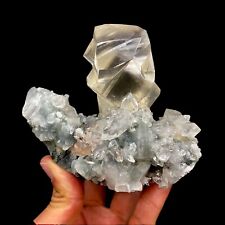 Calcite Huge Size with Apophyllite Natural Mineral Specimen DK184 picture