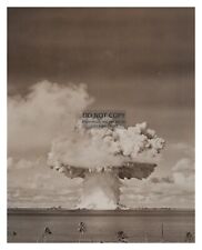 BIKINI ISLAND ATOMIC BOMB TEST MUSHROOM CLOUD 1946 8X10 PHOTO picture