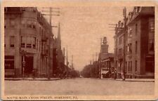 Postcard South Main Cross Street in Somerset, Pennsylvania picture