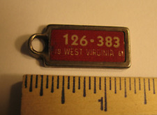 Vintage Mini 1961 Key Chain License Plate Tag WV picture