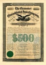 Bessemer Consolidated Iron Co. of the State of Wisconsin - $500 Bond - Mining Bo picture