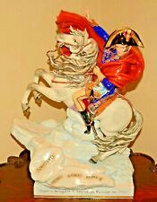 SCHEIBE ALSBACH Original KPM Porcelain Napoleon Statue Horse Figurine Sculpture picture