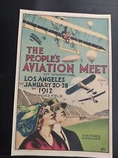 1912 Aviation Meet Advertising Los Angeles California picture