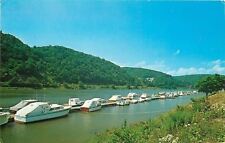 Kittanning Pennsylvania~Kittanning Marina~Boat Dock on Allegheny River~1950s PC picture